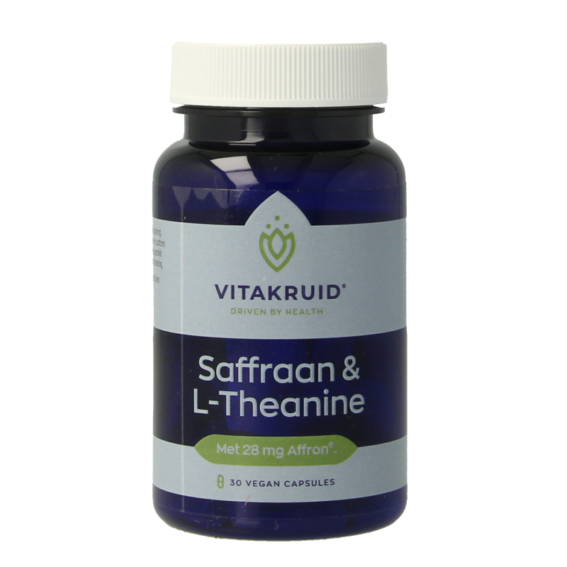 Vitakruid Saffraan 28mg (Affron) & L-Theanine 30 Vegetarische capsules