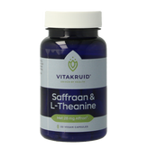 Vitakruid Saffraan 28mg (Affron) & L-Theanine 30 Vegetarische capsules