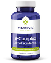 Vitakruid B-Complex actief zonder B6 90.00 Vegetarische capsules