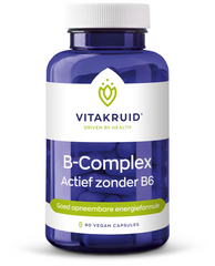 Vitakruid B-Complex actief zonder B6 90 Vegetarische capsules