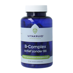 Vitakruid B-Complex actief zonder B6 90 Vegetarische capsules