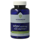 Vitakruid MSM 1000 mg > 99,9% zuiver + vitamine C 120.00 Tabletten