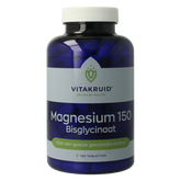 Vitakruid Magnesium 150 Bisglycinaat met 200mg L-Taurine 180 Tabletten