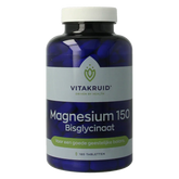 Vitakruid Magnesium 150 Bisglycinaat met 200mg L-Taurine 180 Tabletten