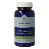 Vitakruid NAC 600mg N-Acetyl-L-Cysteine 60.00 Vegetarische capsules