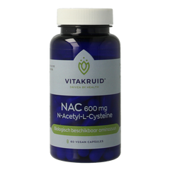 Vitakruid NAC 600mg N-Acetyl-L-Cysteine 60.00 Vegetarische capsules