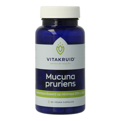 Vitakruid Mucuna pruriens 400mg minimaal 25% L-Dopa 60.00 Vegetarische capsules