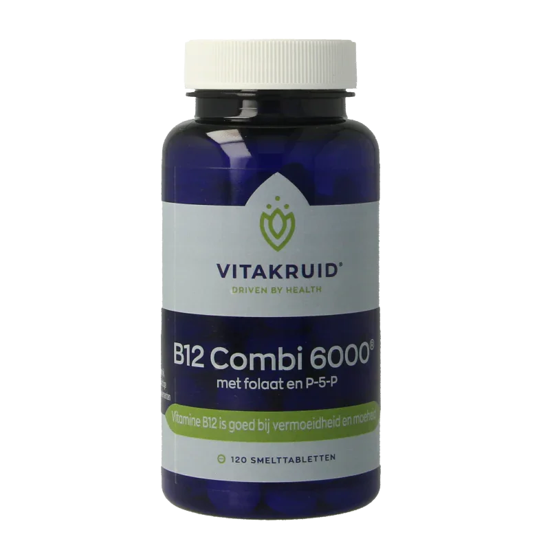 Vitakruid B12 Combi 6.000 met Actief Folaat 120 Smelttabletten