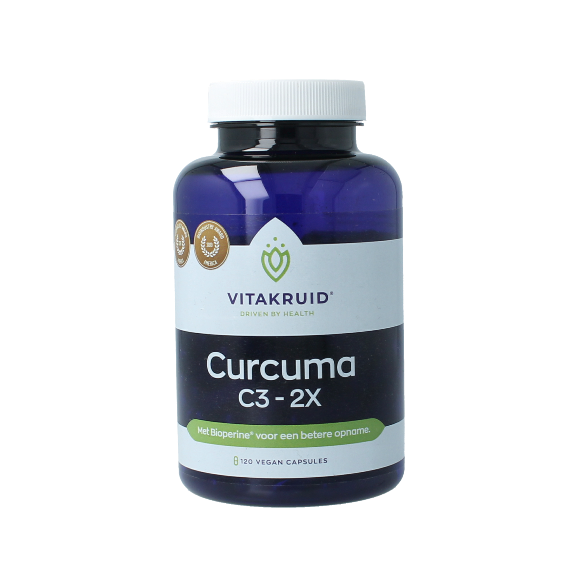 Vitakruid Curcuma C3-2X (95% curcuminoiden) met Bioperine 120.00 Vegetarische capsules