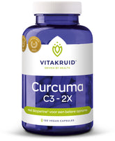 Vitakruid Curcuma C3-2X (95% curcuminoiden) met Bioperine 120 Vegetarische capsules