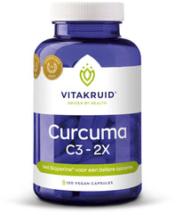 Vitakruid Curcuma C3-2X (95% curcuminoiden) met Bioperine 120 Vegetarische capsules