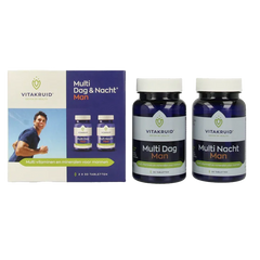 Vitakruid Multi Dag & Nacht Man 100% Vegan 2 x 30 60 Tabletten