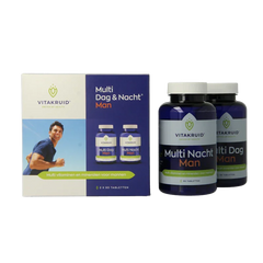 Vitakruid Multi Dag & Nacht Man 100% Vegan 2 x 90 180 Tabletten