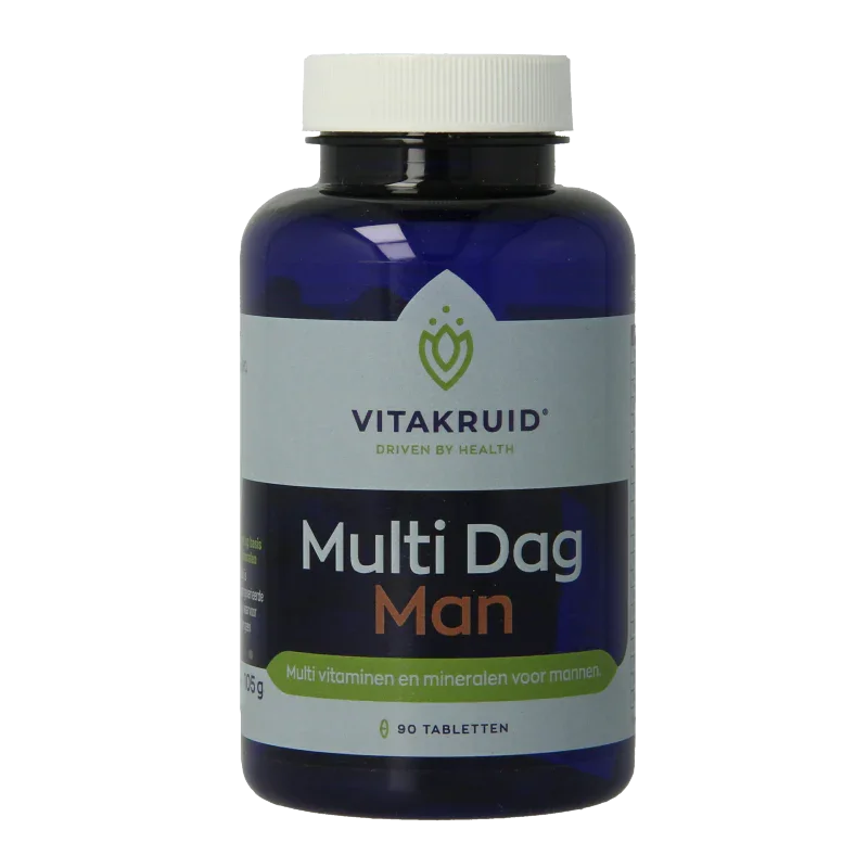 Vitakruid Multi Dag Man 100% Vegan 90 Tabletten