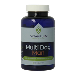 Vitakruid Multi Dag Man 100% Vegan 90 Tabletten