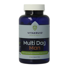Vitakruid Multi Dag Man 100% Vegan 90.00 Tabletten