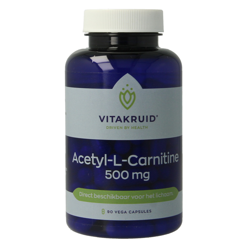 Vitakruid Acetyl-L-Carnitine 500mg 90 Vegetarische capsules