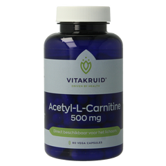 Vitakruid Acetyl-L-Carnitine 500mg 90 Vegetarische capsules