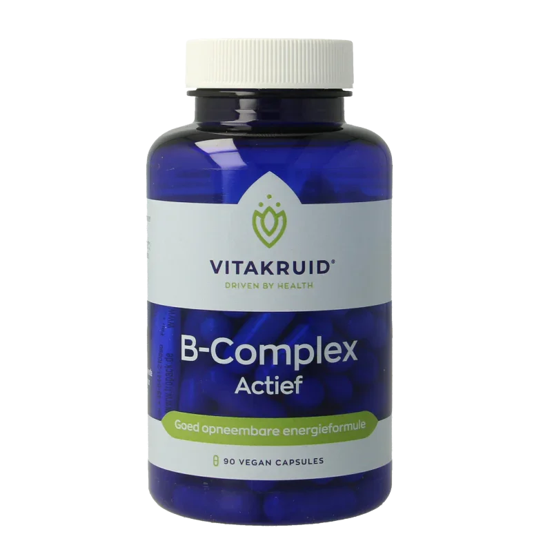 Vitakruid B-Complex Actief met L-Taurine 90 Vegetarische capsules