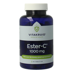 Vitakruid Ester-C Vitamine C 1000 Flavonoiden Rozenbottel 90.00 Tabletten