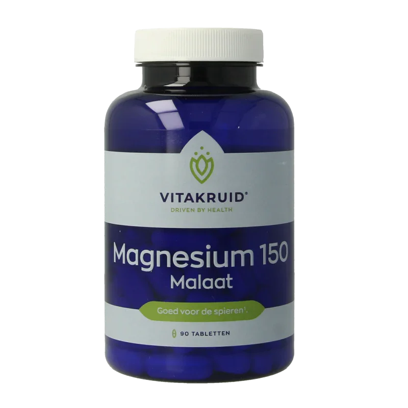 Vitakruid Magnesium 150 Malaat met Vitamine B6 (P-5-P) 90 Tabletten