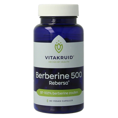 Vitakruid Berberine 500 Rebersa 97-102% berberine zouten 60 Vegetarische capsules