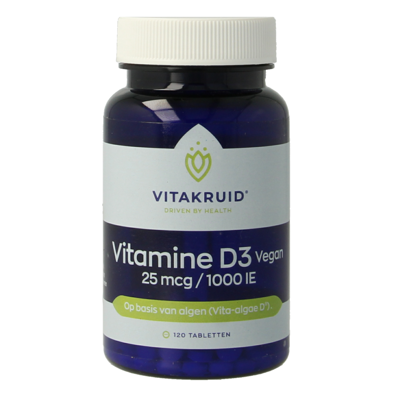 Vitakruid Vitamine D3 Vegan 25 mcg / 1000 IE 120 Tabletten