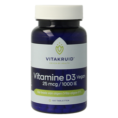 Vitakruid Vitamine D3 Vegan 25 mcg / 1000 IE 120 Tabletten