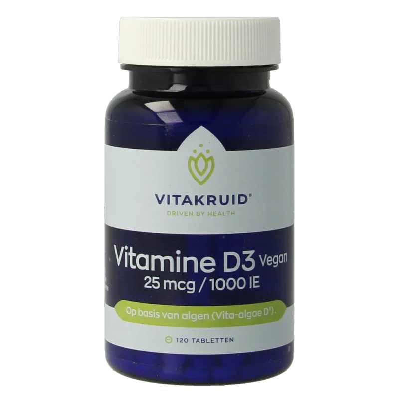 Vitakruid Vitamine D3 Vegan 25 mcg / 1000 IE 120 Tabletten