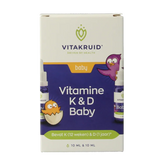 Vitakruid Vitamine K & D baby druppels 10ml 20 Milliliter