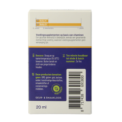 Vitakruid Vitamine K & D baby druppels 10ml 20 Milliliter