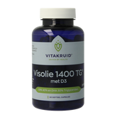 Vitakruid Visolie 1400 TG Triglyceriden met D3 60 Softgels