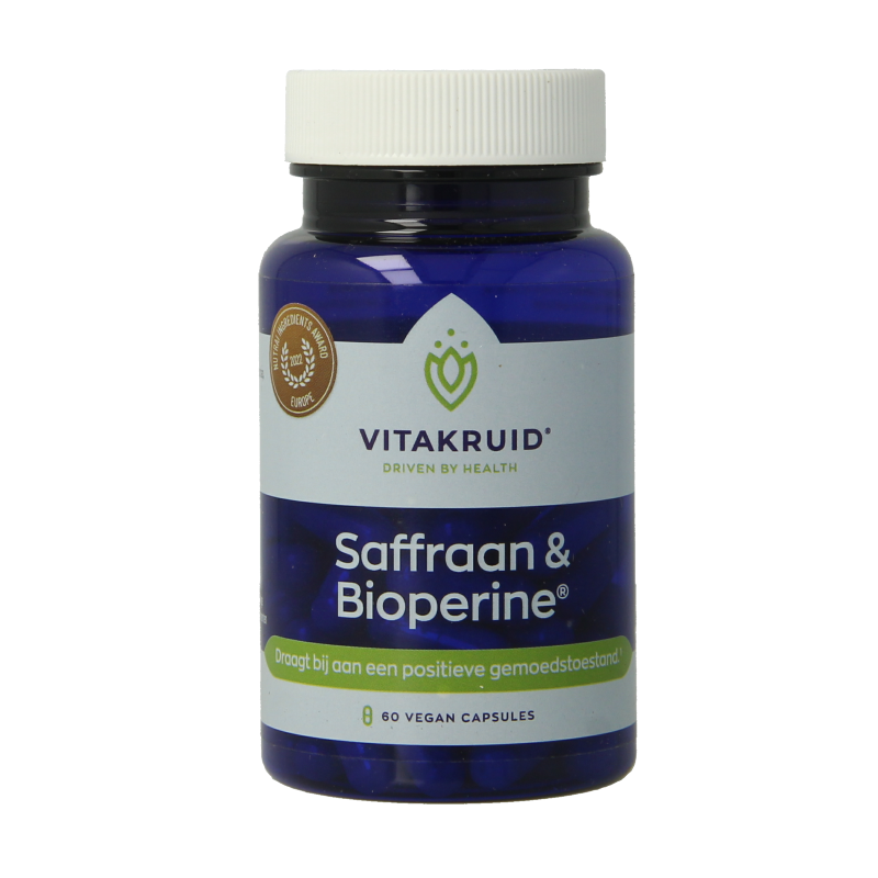 Vitakruid Saffraan 28 mg (Affron) & Bioperine 60 Vegetarische capsules