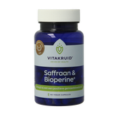 Vitakruid Saffraan 28 mg (Affron) & Bioperine 60 Vegetarische capsules