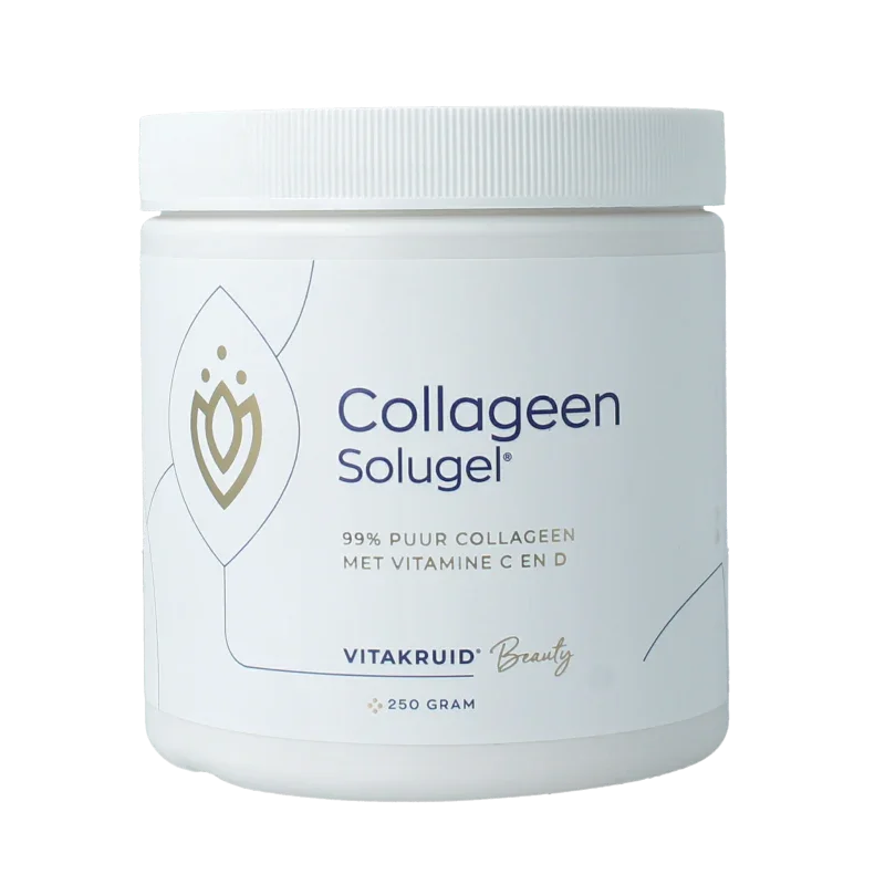 Vitakruid Collageen Solugel poeder met vitamine C & D 250 Gram