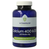 Vitakruid Calcium 400 & D3 uit duurzame Rode Alg Aquamin TG 90 Kauwtabletten