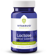 Vitakruid Lactase enzym OptiFerm 3.000 FCC 90 Vegetarische capsules