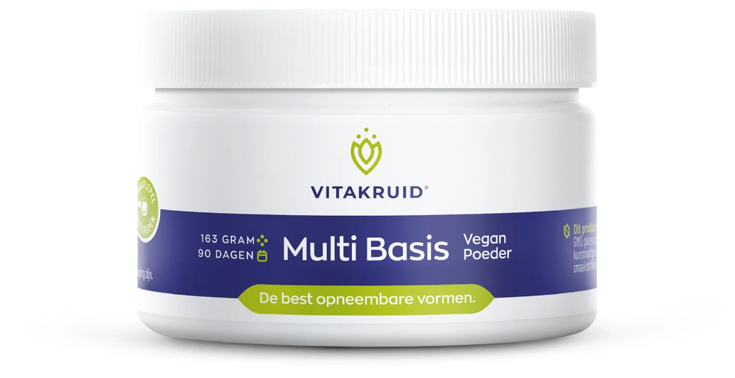 Vitakruid Multi Basis Vegan poeder met natuurlijke vormen 163 Gram