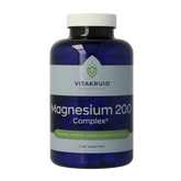 Vitakruid Magnesium 200 Complex Tauraat Malaat Bisglycinaat 180.00 Tabletten