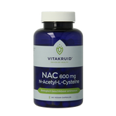 Vitakruid NAC 600 mg N-Acetyl-L-Cysteine 90.00 Vegetarische capsules