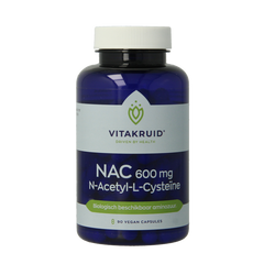Vitakruid NAC 600 mg N-Acetyl-L-Cysteine 90 Vegetarische capsules