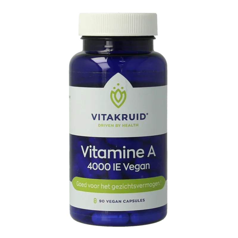 Vitakruid Vitamine A Retinol Acetaat 4000 IE Vegan 90 Vegetarische capsules