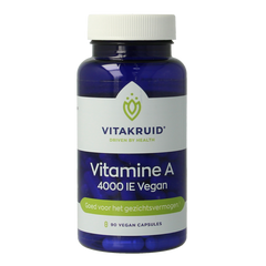 Vitakruid Vitamine A Retinol Acetaat 4000 IE Vegan 90.00 Vegetarische capsules