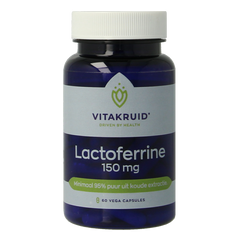 Vitakruid Lactoferrine 150 mg minimaal 95% puur + Vitamine C 60 Vegetarische capsules