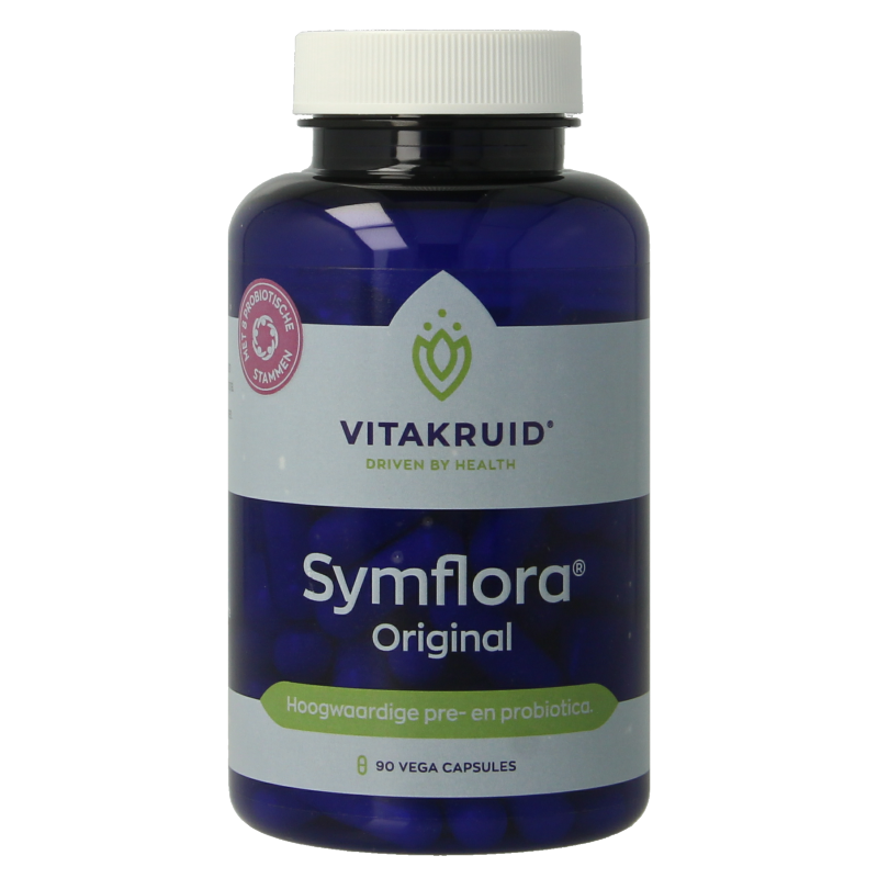 Vitakruid Symflora Original Pre- en Probiotica 8 stammen 90.00 Vegetarische capsules