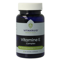 Vitakruid Vitamine E Complex 8 tocoferolen en -trienolen 60.00 Softgels