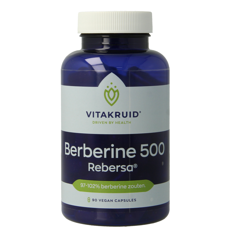 Vitakruid Berberine 500 Rebersa 97-102% berberine zouten 90 Vegetarische capsules