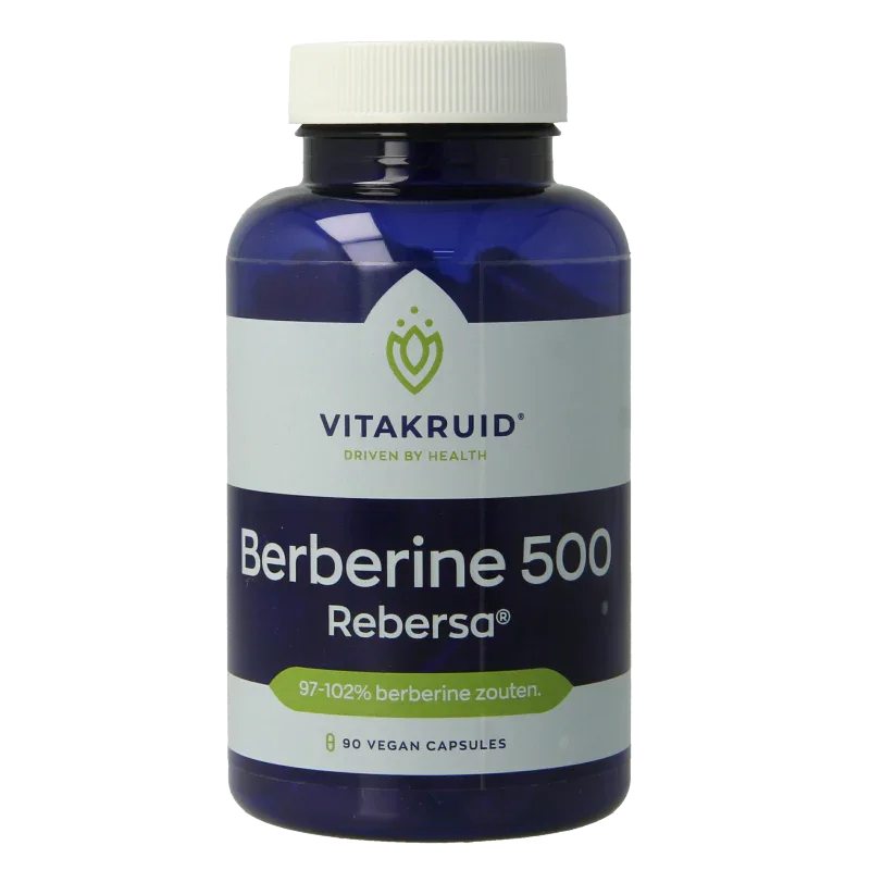 Vitakruid Berberine 500 Rebersa 97-102% berberine zouten 90 Vegetarische capsules