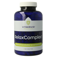 Vitakruid RelaxComplex oa Magnesium Tauraat & Vitamine D3 180.00 Tabletten