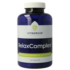 Vitakruid RelaxComplex oa Magnesium Tauraat & Vitamine D3 180 Tabletten